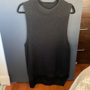 Sleeveless BP black long sweater (medium).